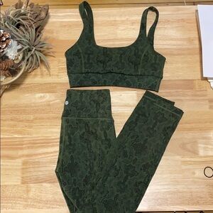 Vimmia Emerald snake activewear legging bra set S